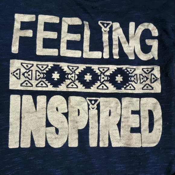 One step up Girls size M 10/12 long sleeve shirt navy blue - Picture 4 of 4